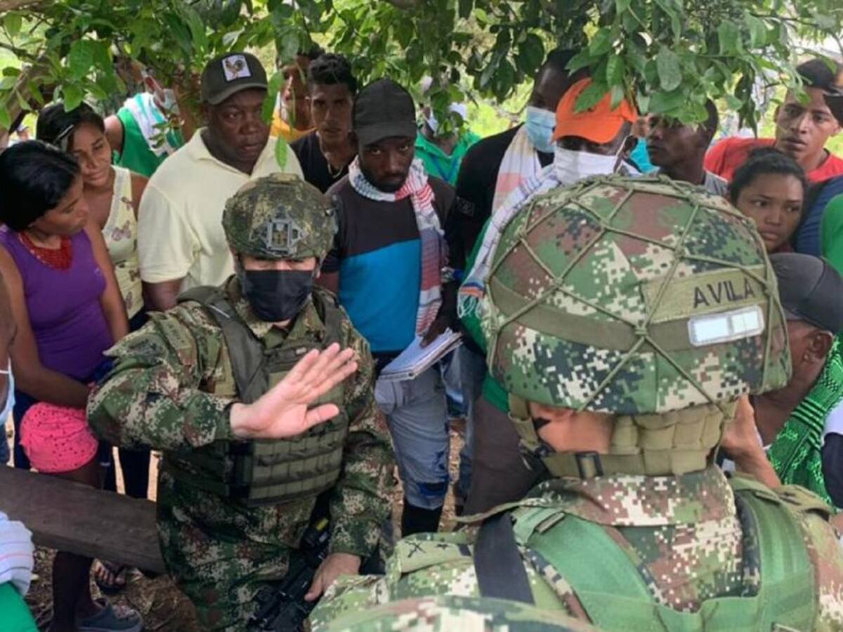 Choques entre Ejército y pobladores por labores de erradicación en Chocó