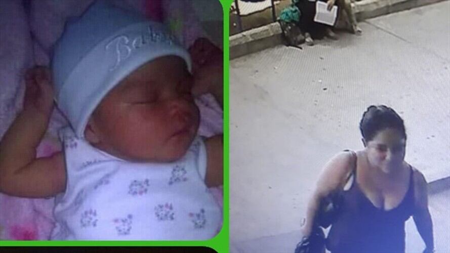 Bebé que fue raptada. Foto: Policía Metropolitana de Barranquilla.