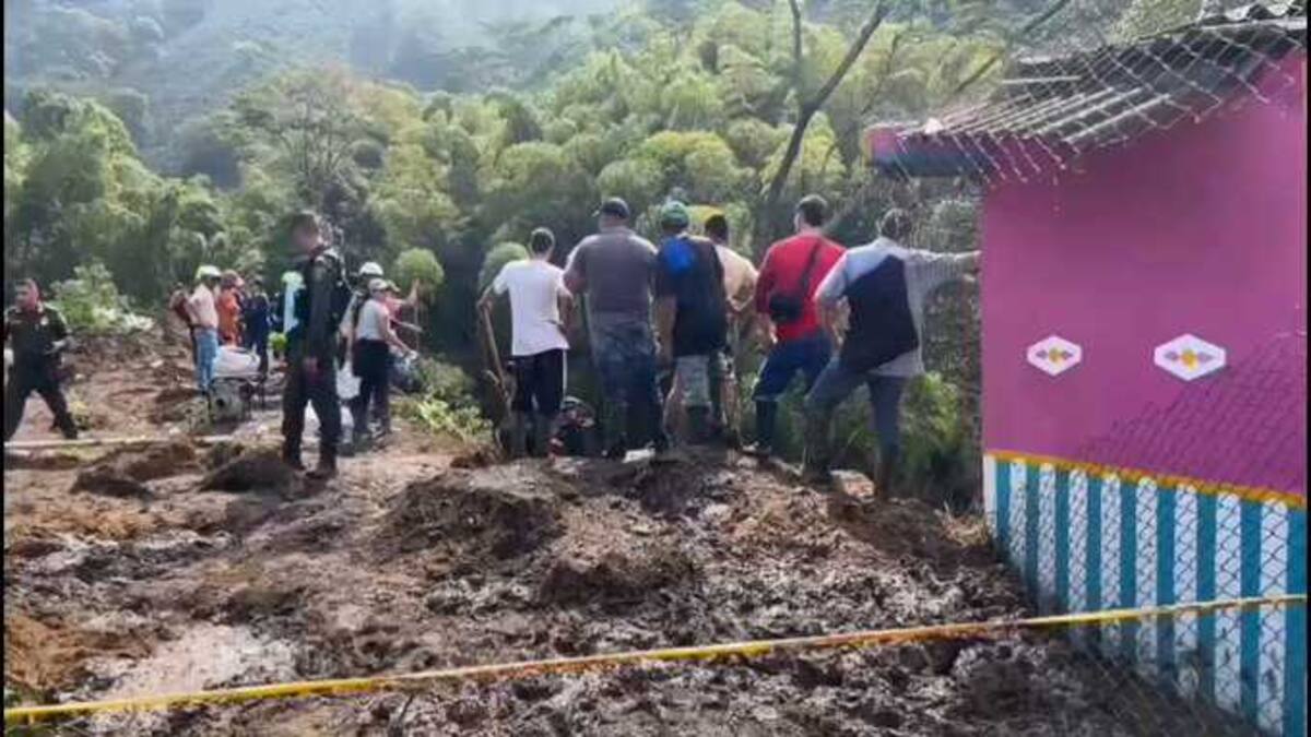 Emergencia en Villamaría deja una persona muerta y cuatro desaparecidos