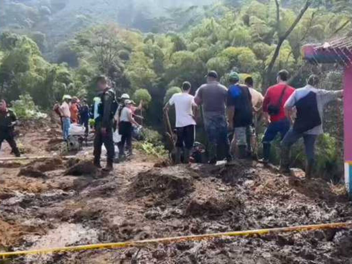 Emergencia en Villamaría deja una persona muerta y cuatro desaparecidos