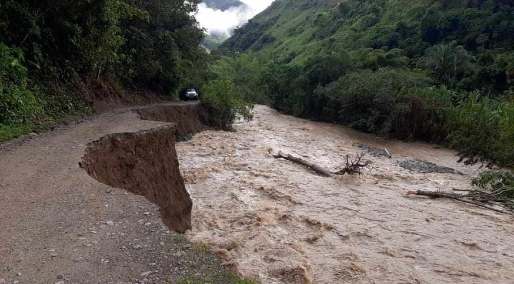 La población de Roncesvalles puede quedar incomunicada por fuertes lluvias