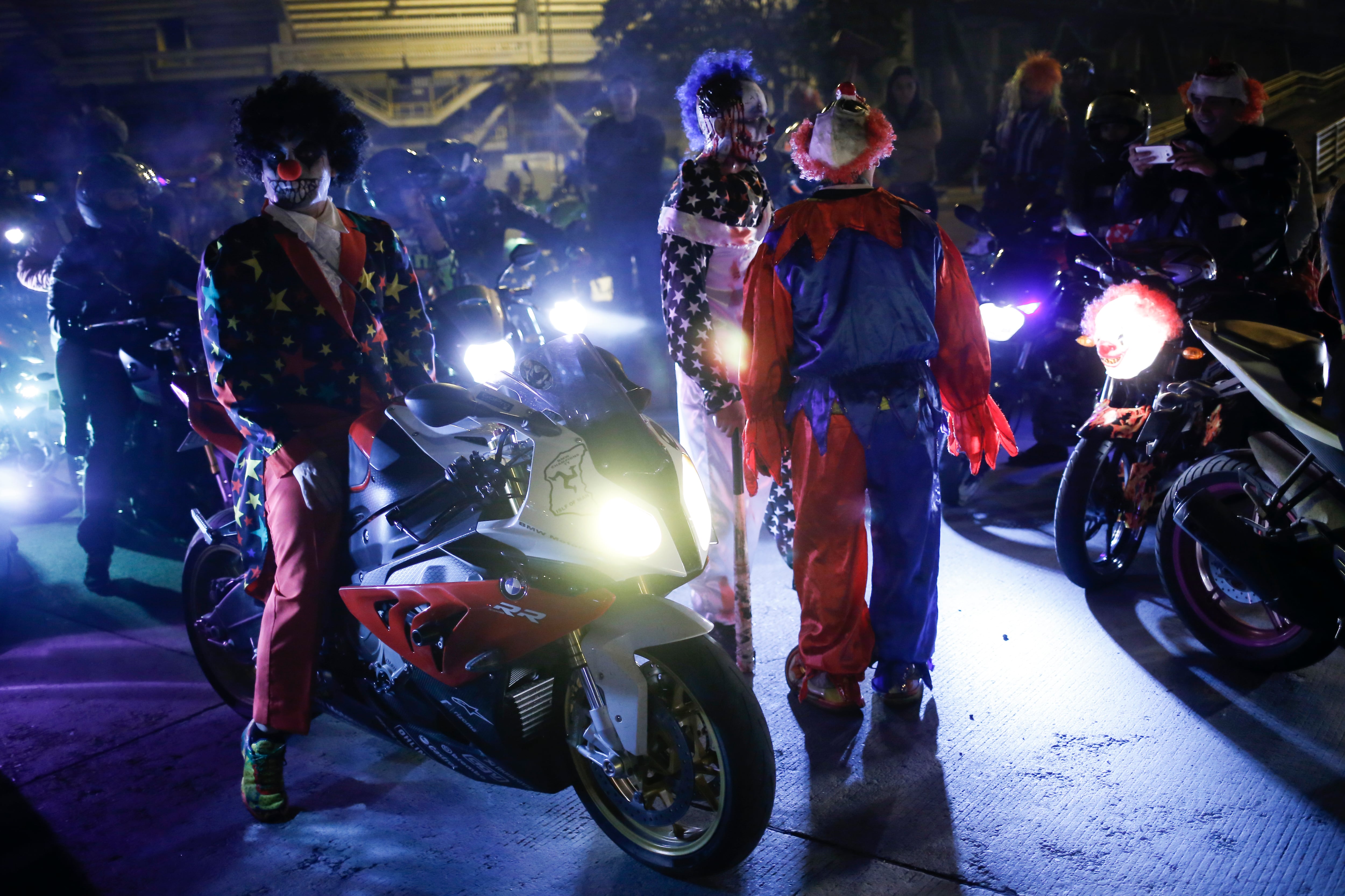 Motociclistas celebran Halloween. / Foto: Colprensa.