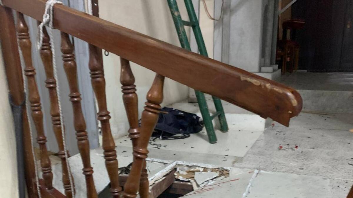 Colapsó montaje para Semana Santa en Filandia, Quindío dejando cinco personas lesionadas