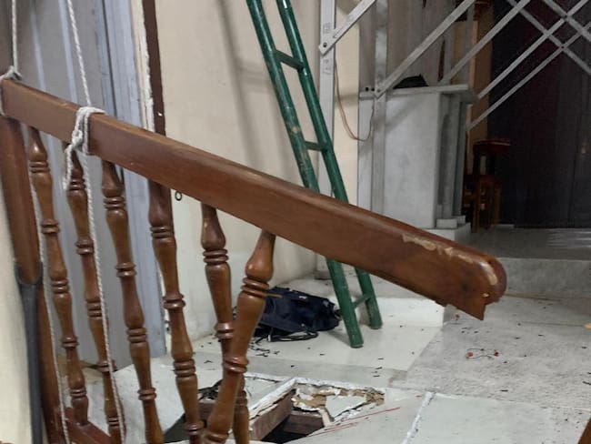 Colapso parte de montaje en Semana Santa en Filandia, Quindío- Cortesía alcaldía