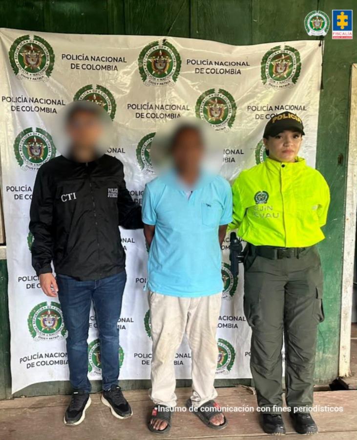 Presunto abusador 3 detenido por la Fiscalía y la Policía Nacional. Foto: Fiscalía