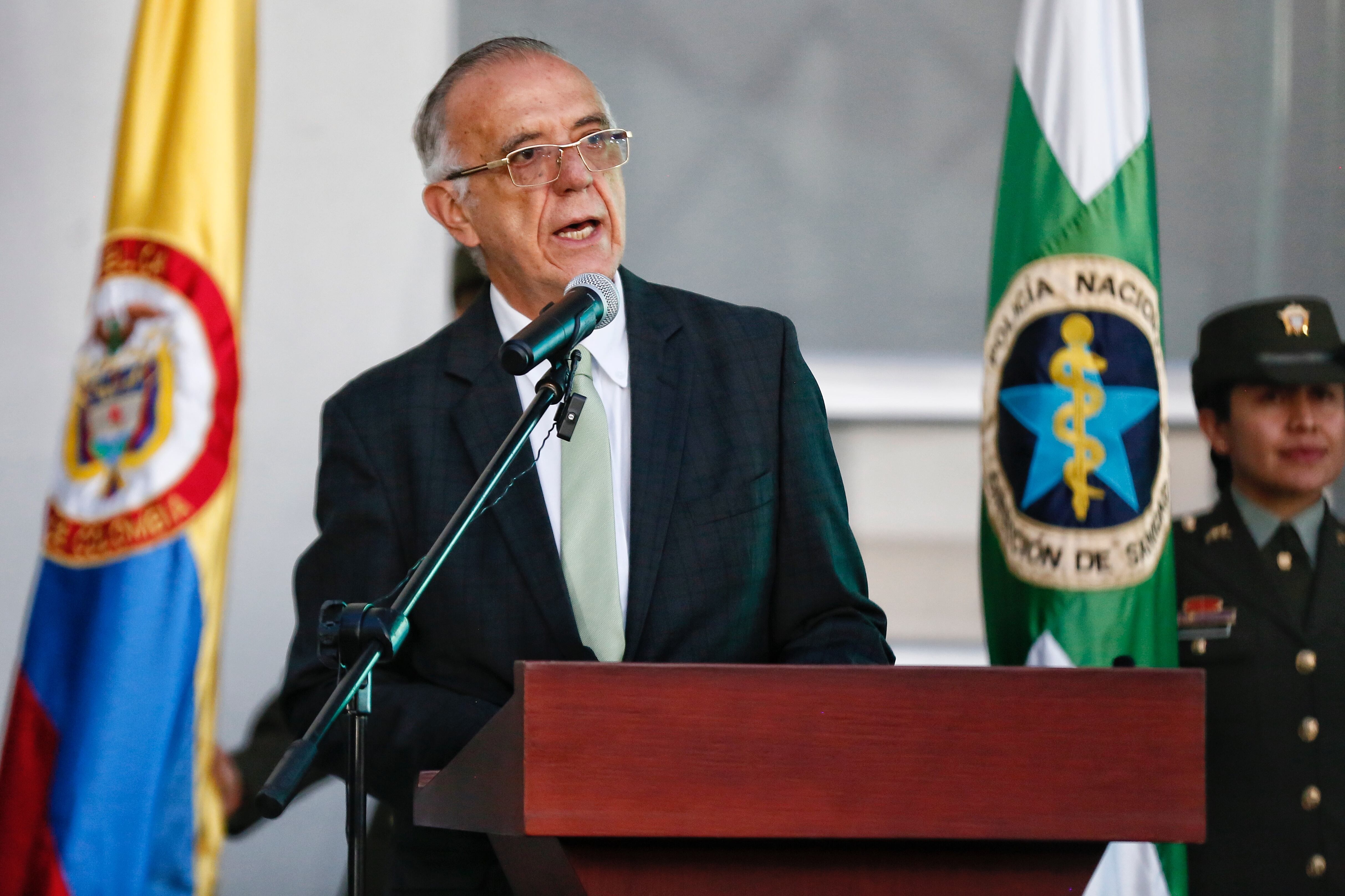 Bogotá. Diciembre 13 de 2023. Se realizó la inauguración de la clínica de la Policía Nacional sede sur en presencia del ministro de defensa Ivan Velásquez y el director de la policía Nacional William Salamanca. (Colprensa - Lina Gasca)