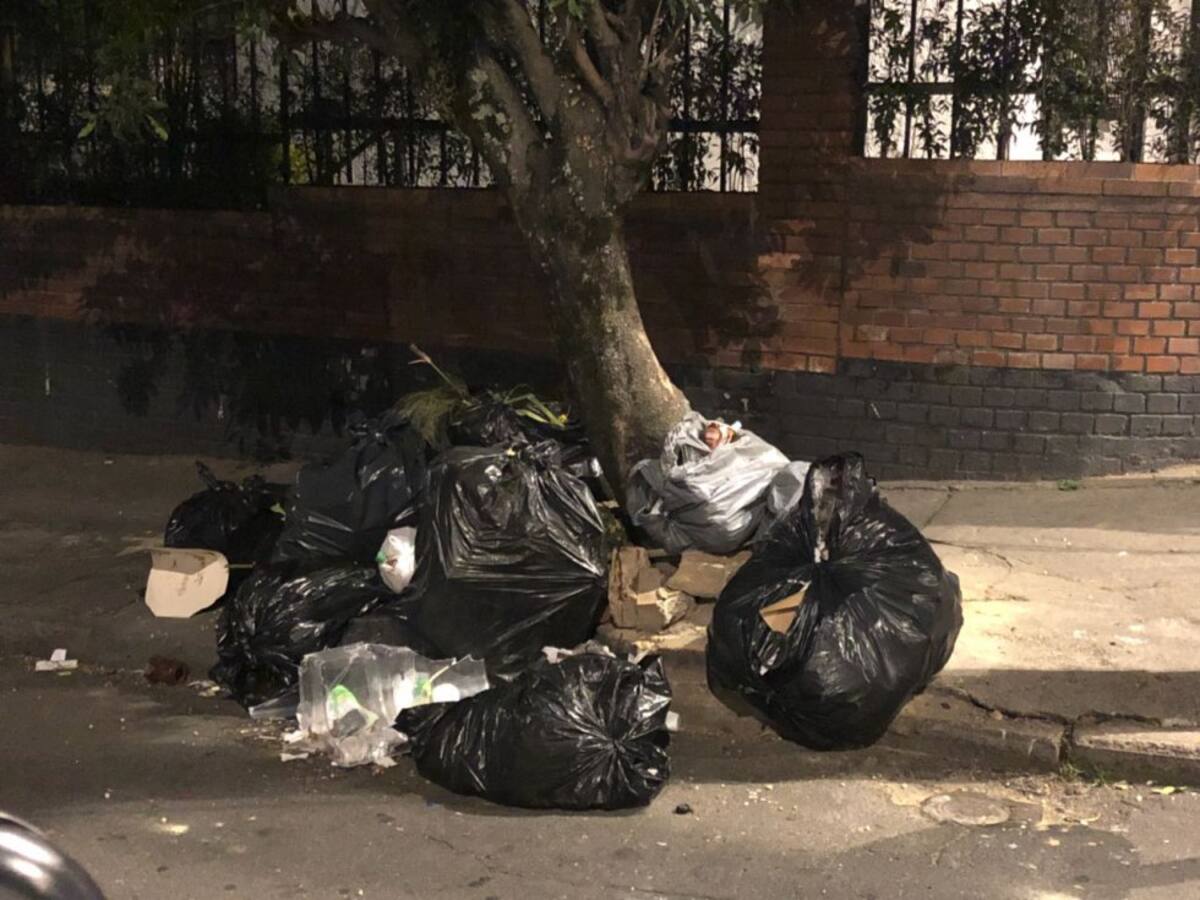 Basura en calles de Bogotá