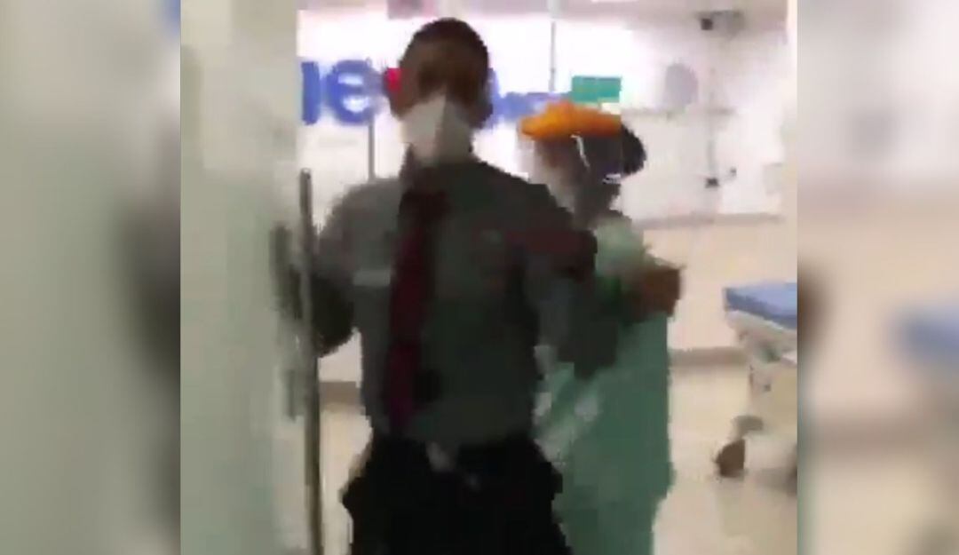 Imágenes registradas por la mujer denunciante