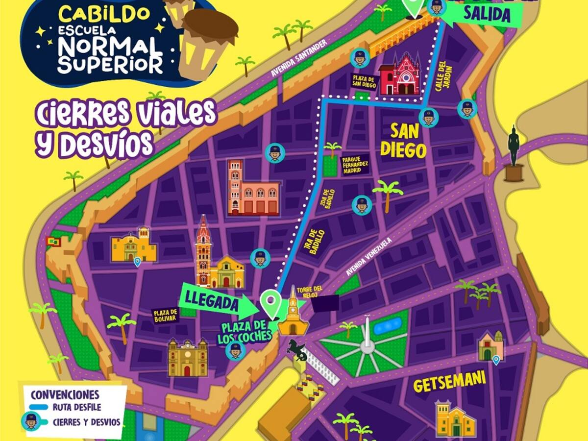 Plan de Movilidad por Cabildo de la Escuela Normal Superior: conozca el recorrido