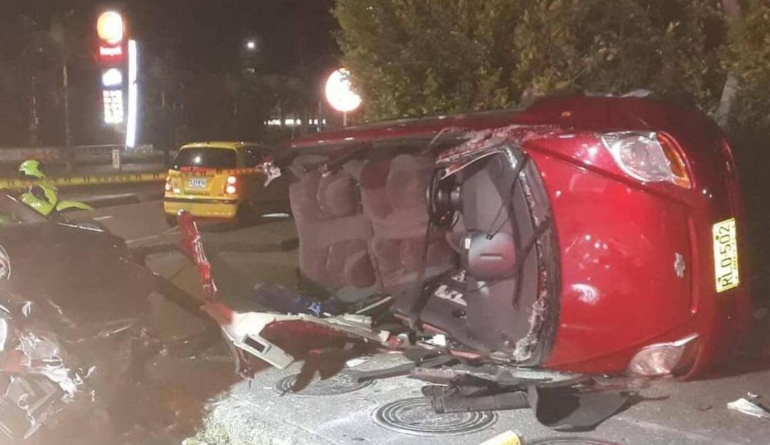 Accidente de tránsito en Dosquebradas.