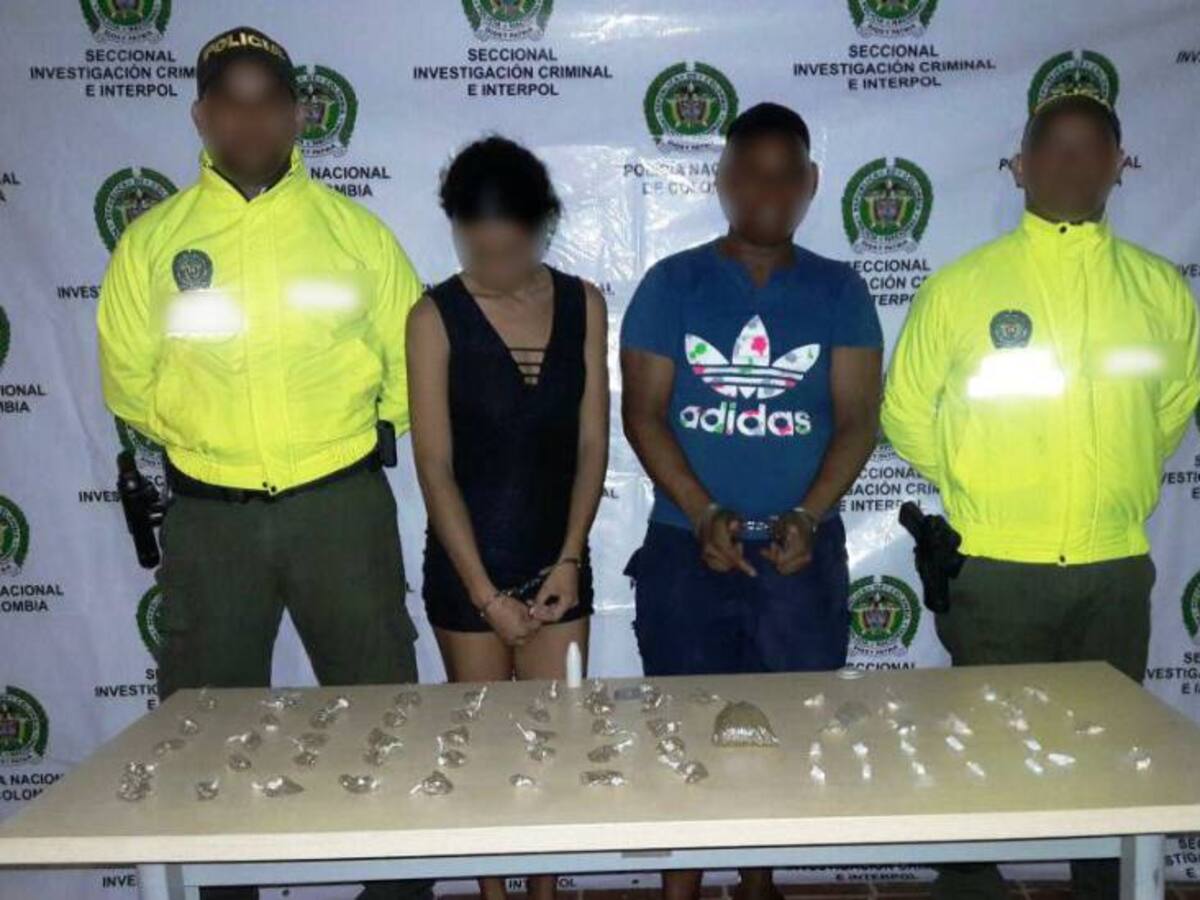 En Cartagena capturan a una pareja dedicada al tráfico local de estupefacientes
