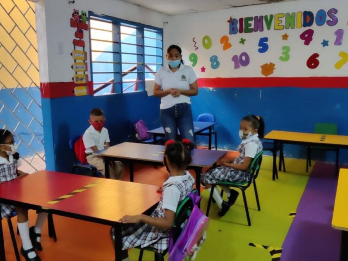 Dos nuevos colegios de Cartagena retomaron clases presenciales