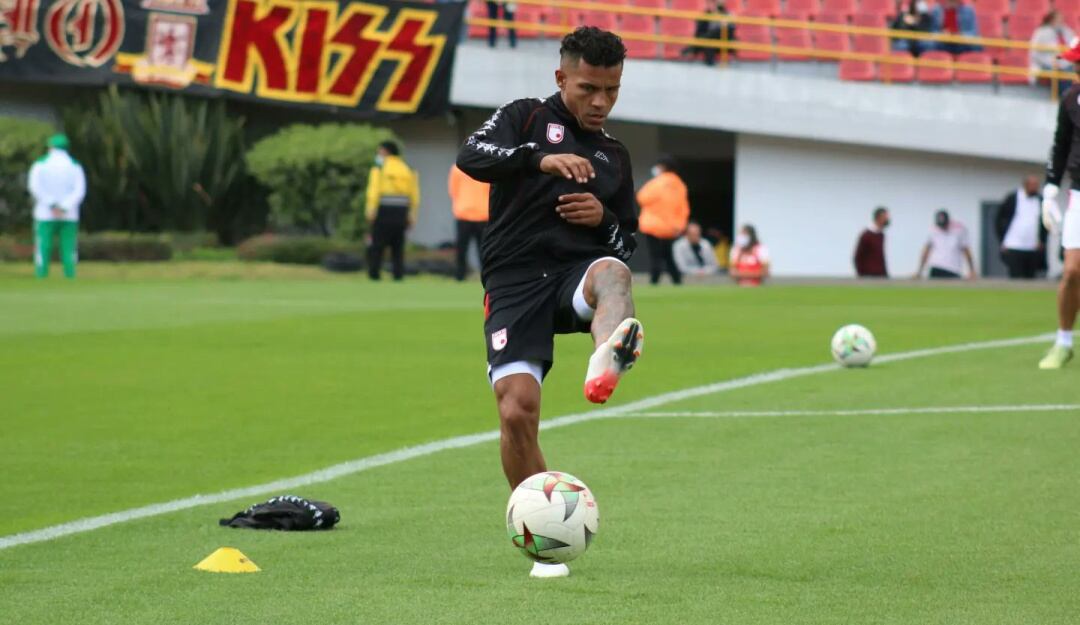 Wilson Morelo, en la previa del duelo ante el Deportivo Pereira.