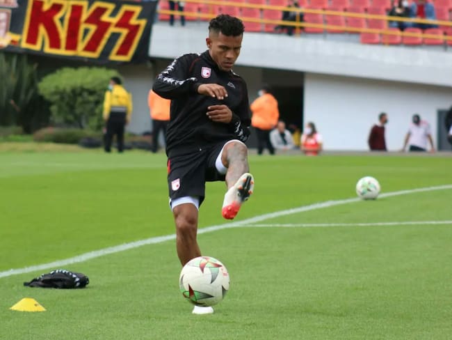 Wilson Morelo, en la previa del duelo ante el Deportivo Pereira.