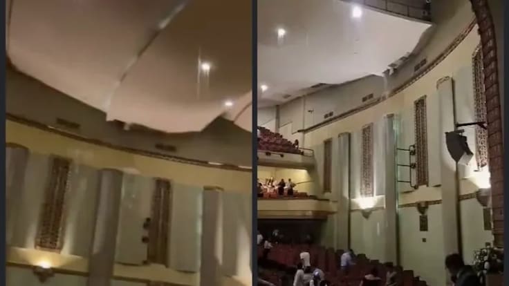 Techo del Teatro Tolima se desprendió tras aguacero: cuestionan inversión de $570 millones