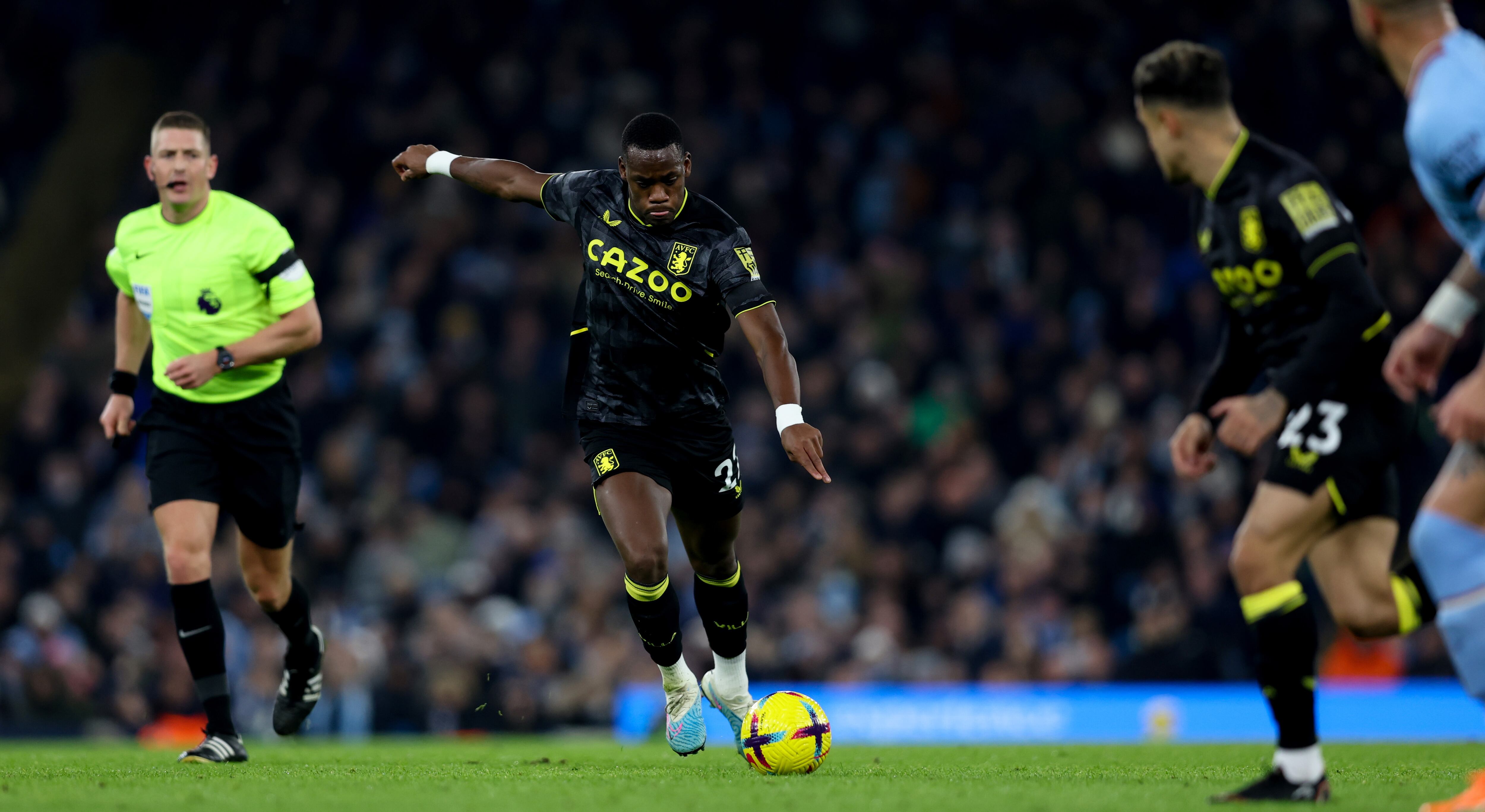 Jhon Jader Durán en su compromiso ante el Aston Villa. (Photo by Neville Williams/Aston Villa FC via Getty Images)