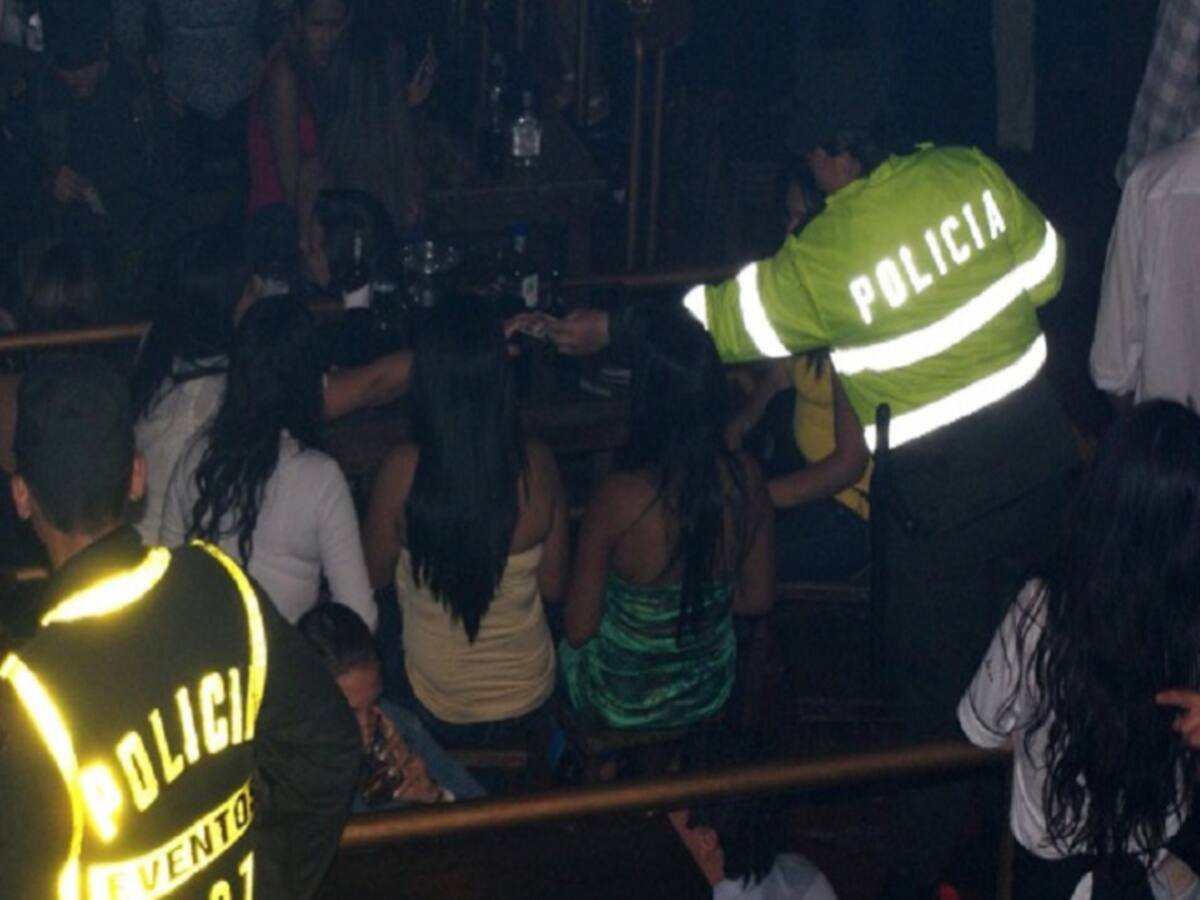 28 menores sorprendidos dentro de establecimiento nocturno en Barranquilla
