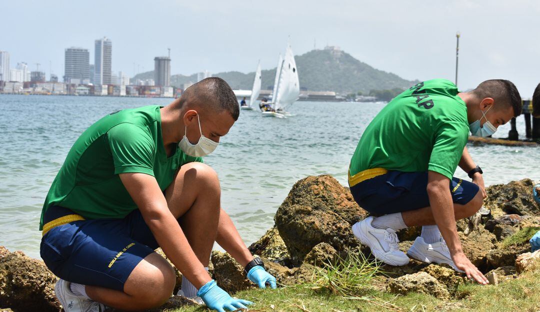La jornada se adelantó en la isla de Manzanillo por parte de la Escuela Naval de Cadetes