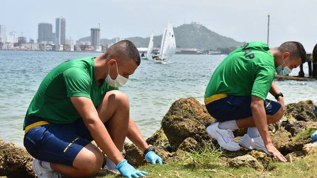 La jornada se adelantó en la isla de Manzanillo por parte de la Escuela Naval de Cadetes