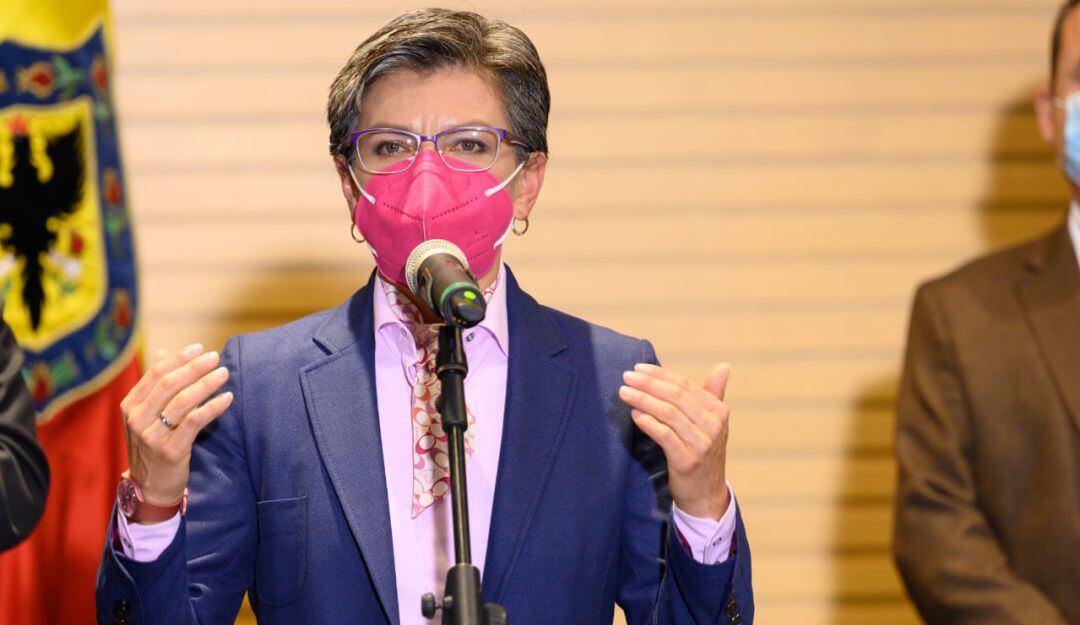 "Rogarles que mantengamos medidas de bioseguridad": alcaldesa Claudia López a manifestantes