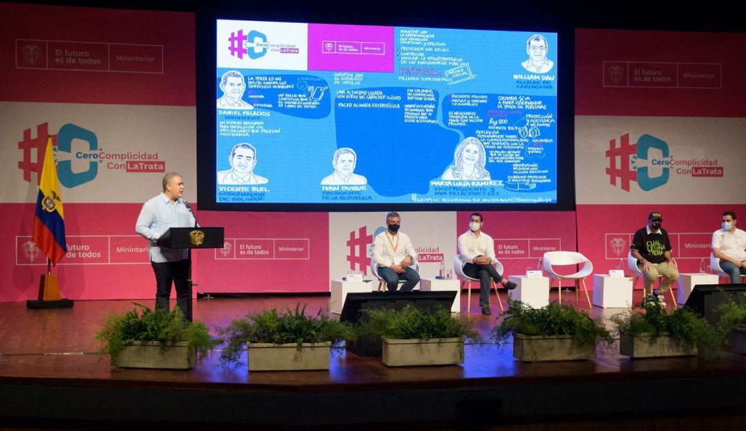 Así lo advirtió el presidente Iván Duque durante el evento de conmemoración del Día Mundial contra la Trata de Personas