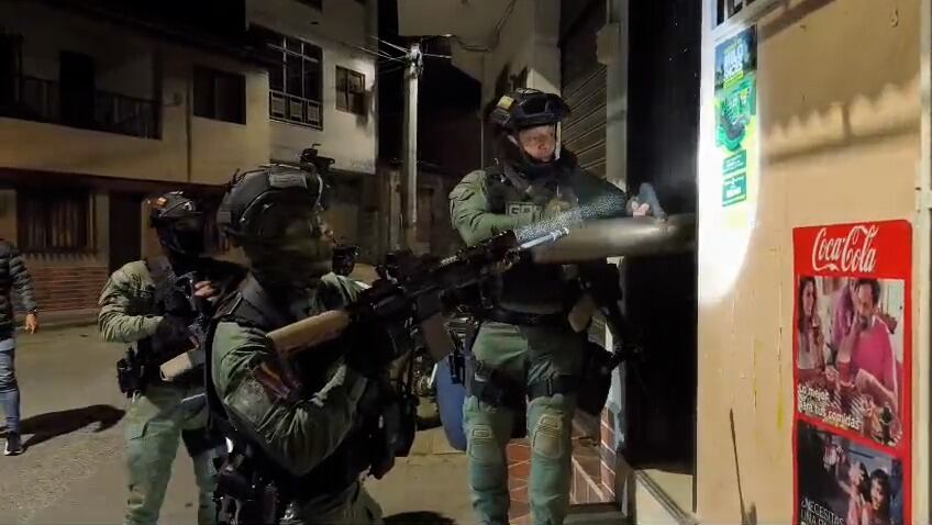 Golpe al microtráfico en el norte de Antioquia. Foto: Policía Nacional.