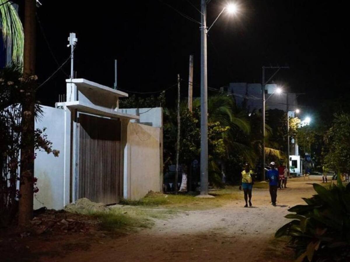 La Boquilla ya cuenta con mejoras en alumbrado público
