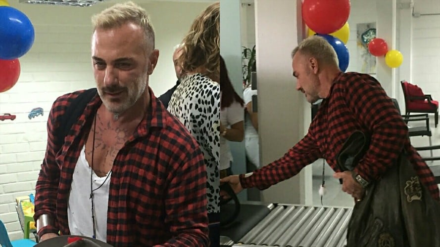 Gianluca Vacchi. Foto: Aeropuerto Ernesto Cortissoz