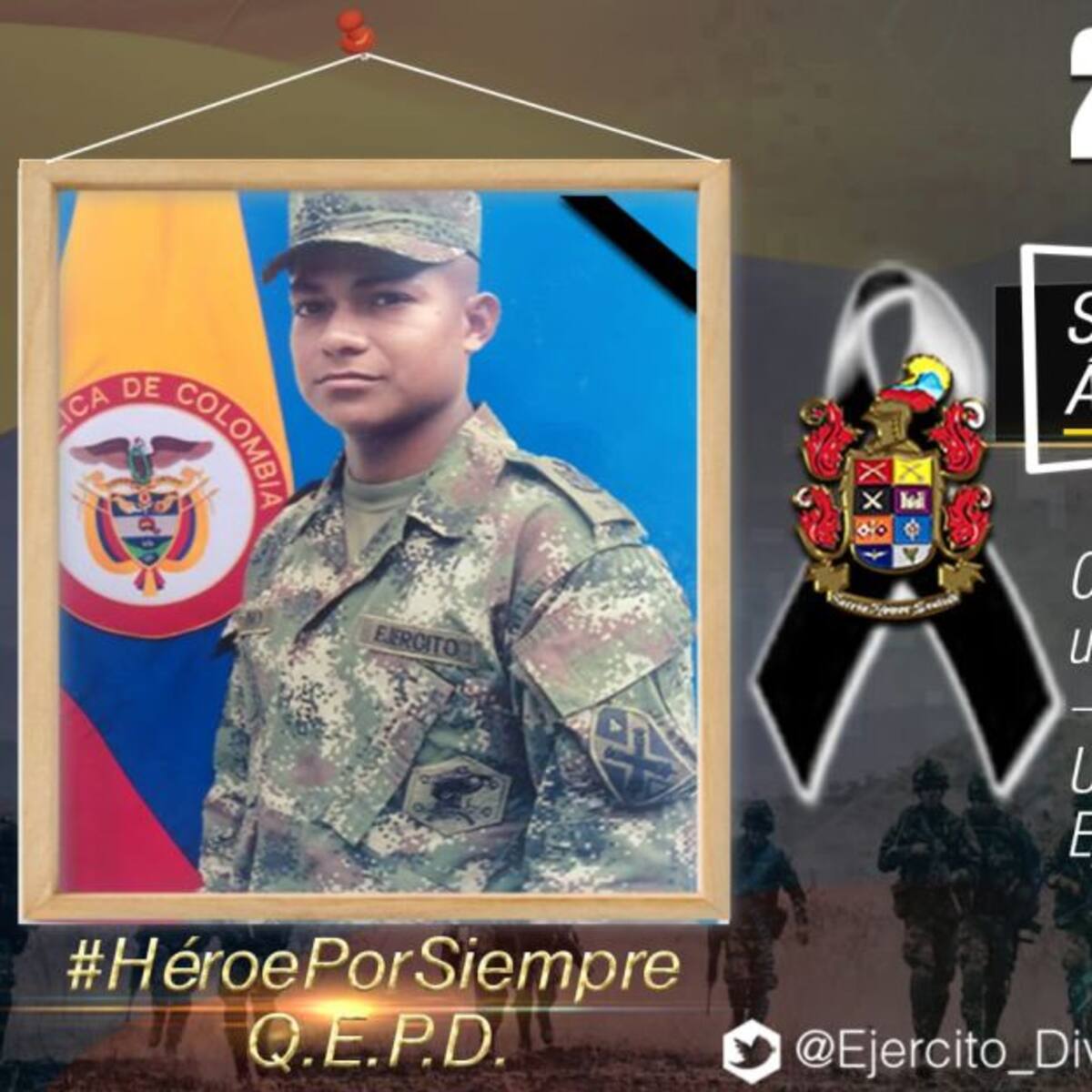 En combates en el norte de Antioquia, murió un soldado de 22 años
