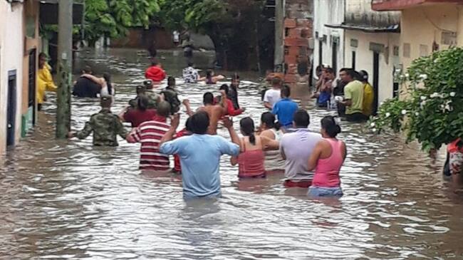 Invierno deja más de 300 afectados en el Tolima. Foto: Ejército Nacional