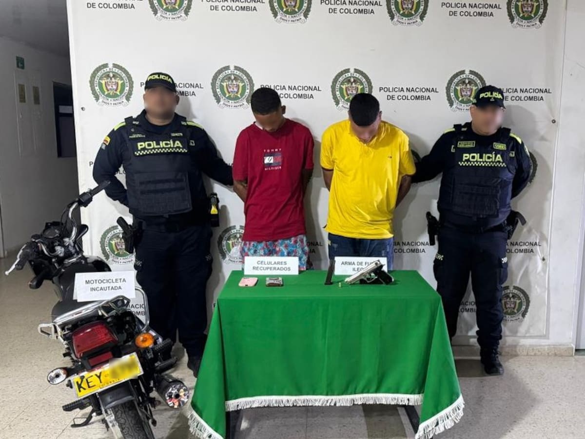 Dos capturados por hurto y un arma de fuego incautada en el barrio España