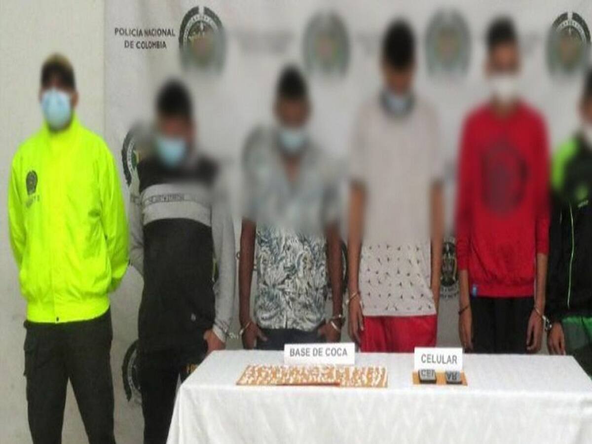 Policía captura a cinco sujetos por tráfico de estupefacientes en Tierralta