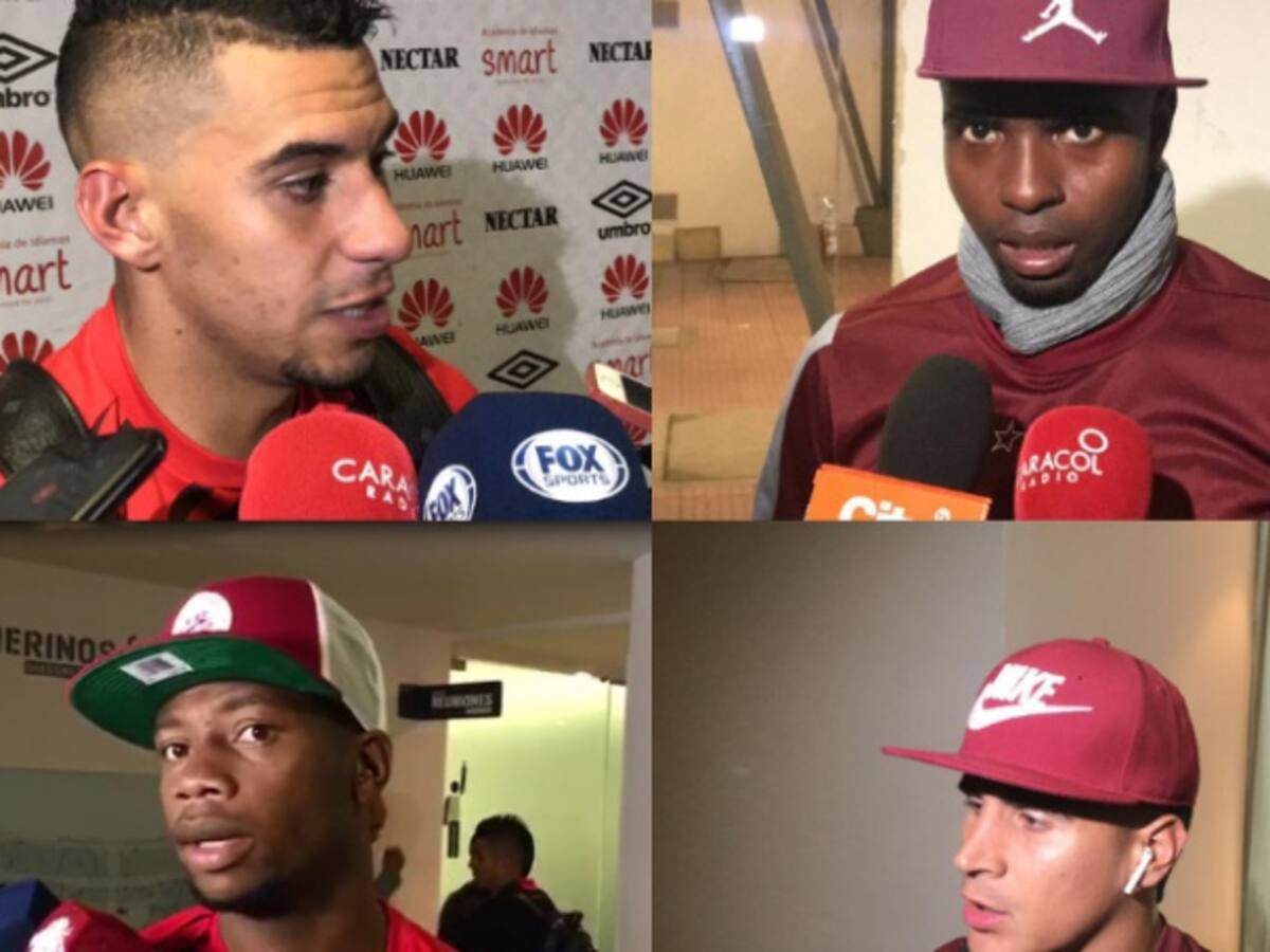 Reacciones: los protagonistas del Santa Fe Vs Tolima analizaron el juego