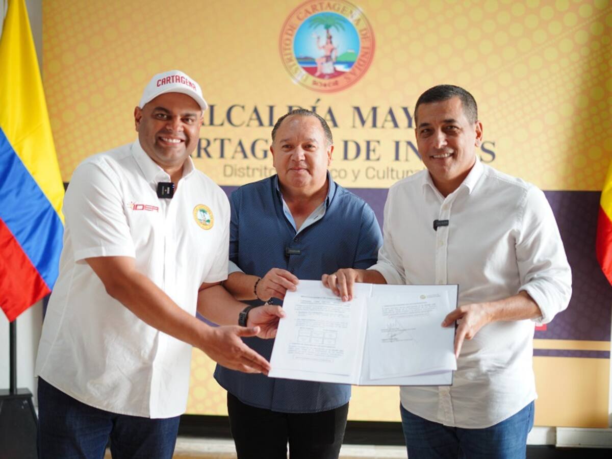 Alcalde de Cartagena firmó alianza para garantizar por los próximos cuatro años el Ironman