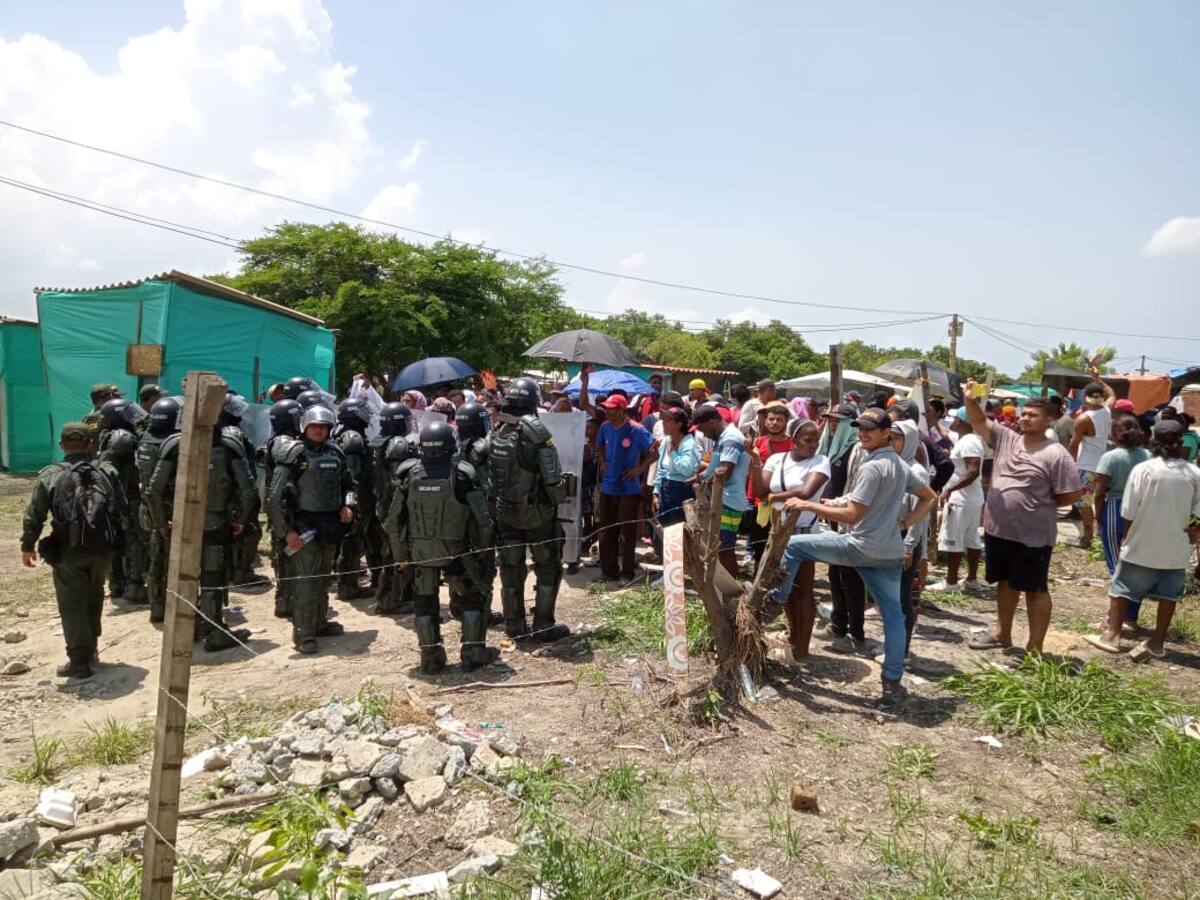 Autoridades recuperaron predio de la invasión Gustavo Petro en Mamonal