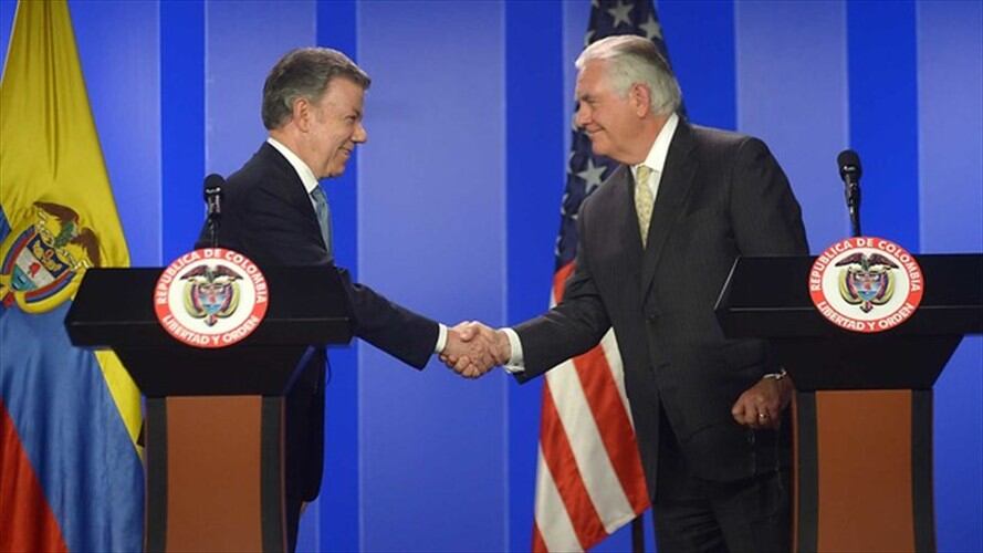 Me siento sumamente alentado: Tillerson sobre gestión colombiana frente al narcotráfico. Foto: Colprensa
