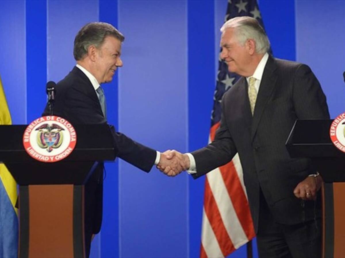 Me siento sumamente alentado: Tillerson sobre gestión colombiana frente al narcotráfico