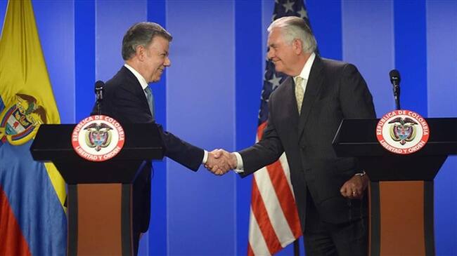 Me siento sumamente alentado: Tillerson sobre gestión colombiana frente al narcotráfico. Foto: Colprensa