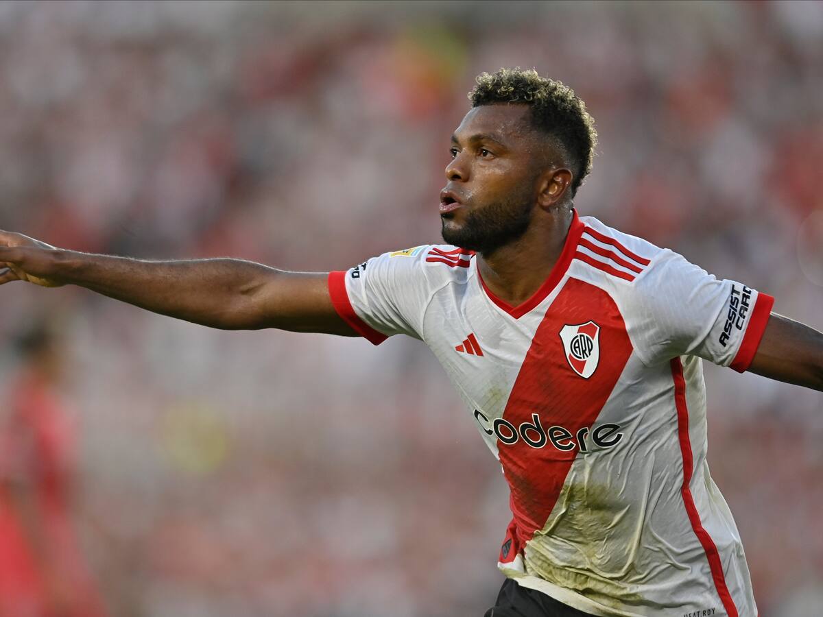 Video: Espectacular gol de Miguel Borja en el debut de River ante Argentinos Juniors