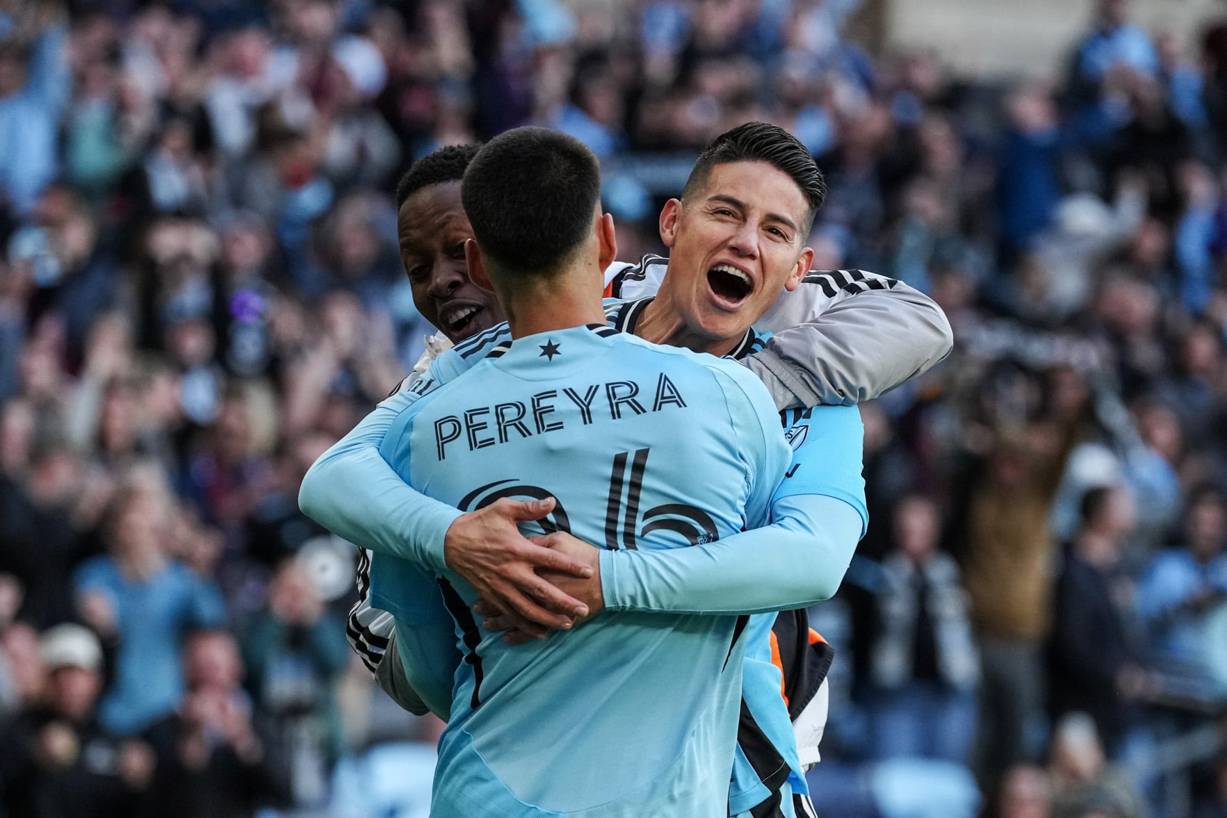 James Rodríguez, durante su partido ante el Austin con Minnesota United. (Photo by Jesse Johnson - Minnesota United FC/MLS via Getty Images)
