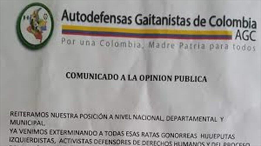 Panfleto. Foto: La W Radio.