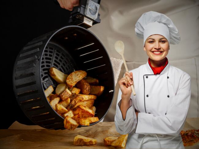 Efectivo truco para hacer deliciosas y crocantes papas criollas en la freidora