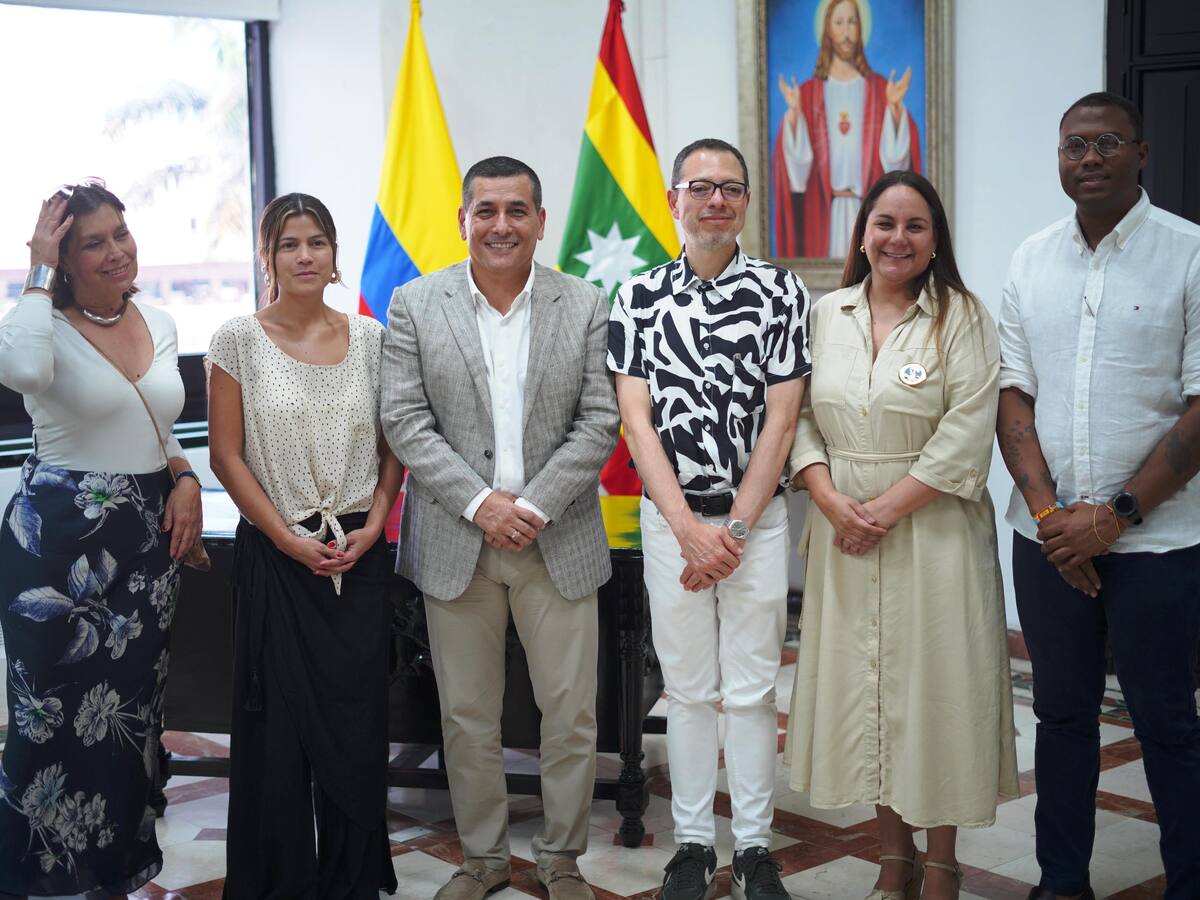 Encuentro entre Ministro de Cultura Juan David Correa y alcalde de Cartagena Dumek Turbay