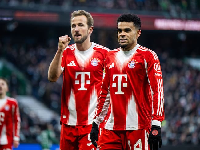 Harry Kane y Luis Díaz / Getty Images