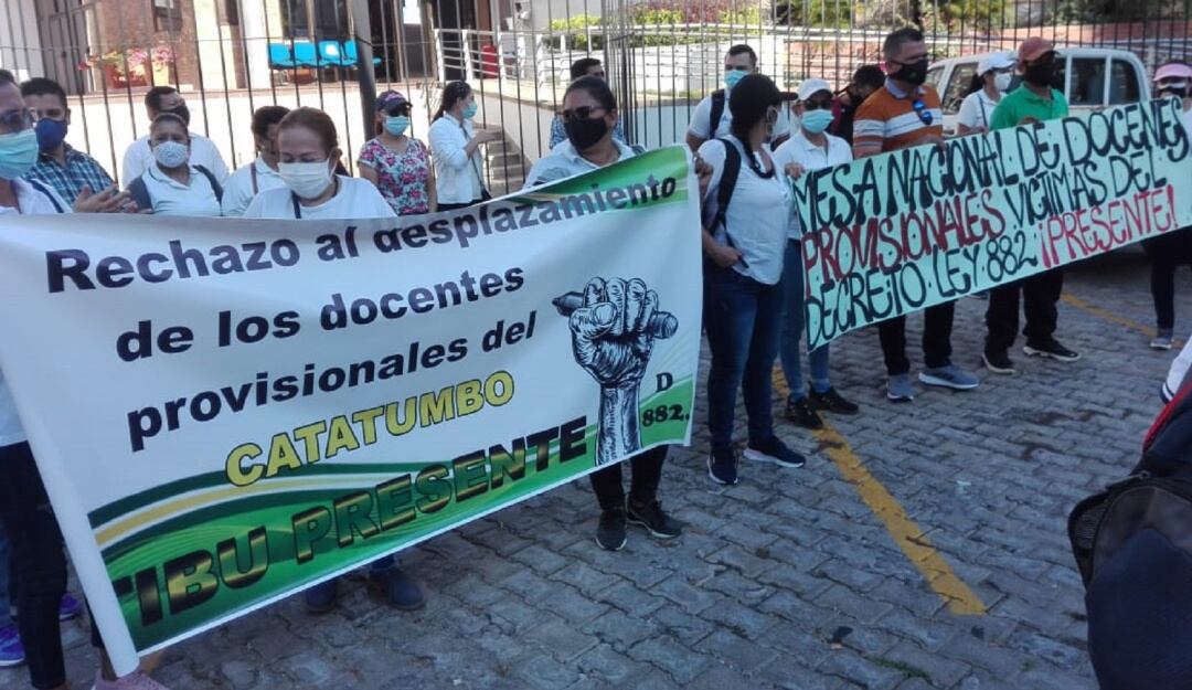 Protesta docentes del Catatumbo