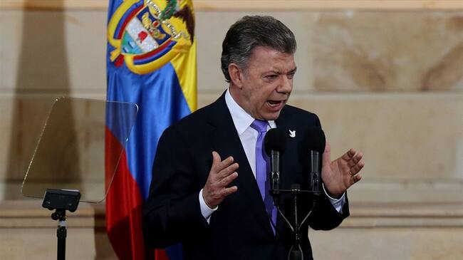 Juan Manuel Santos, presidente de la República. Foto: Colprensa