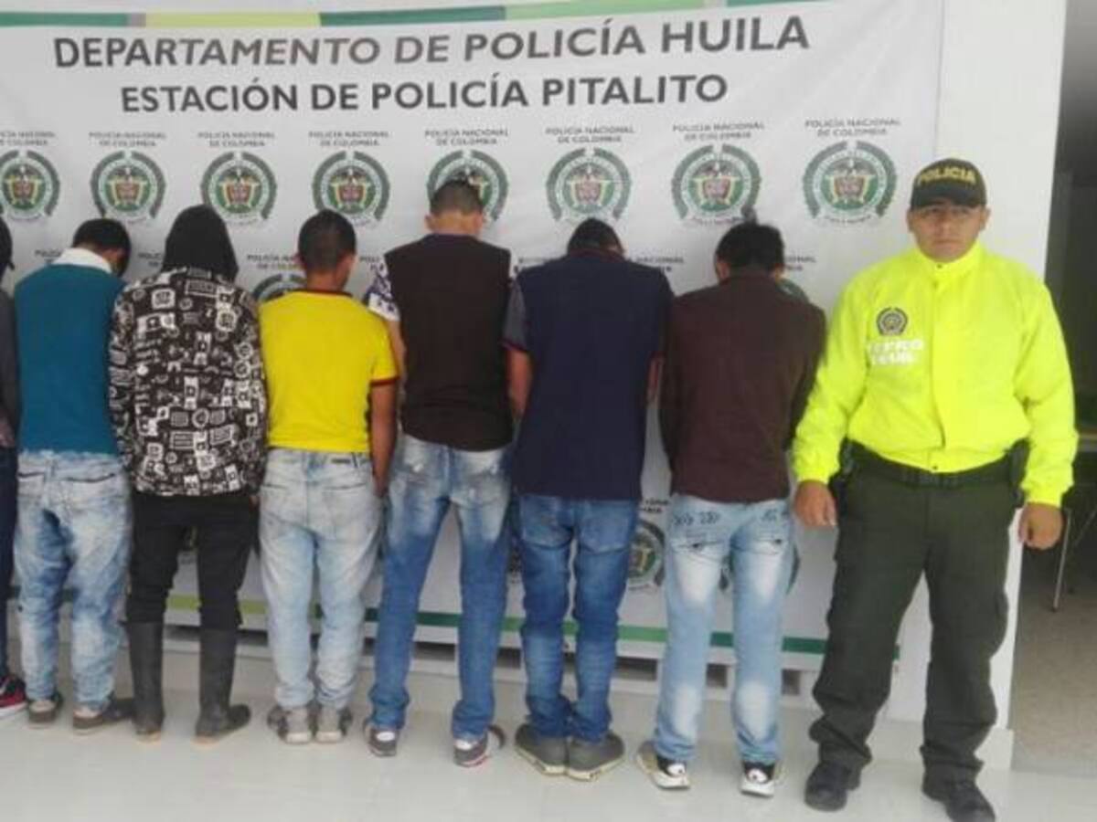 Asegurados ocho presuntos violadores en Huila