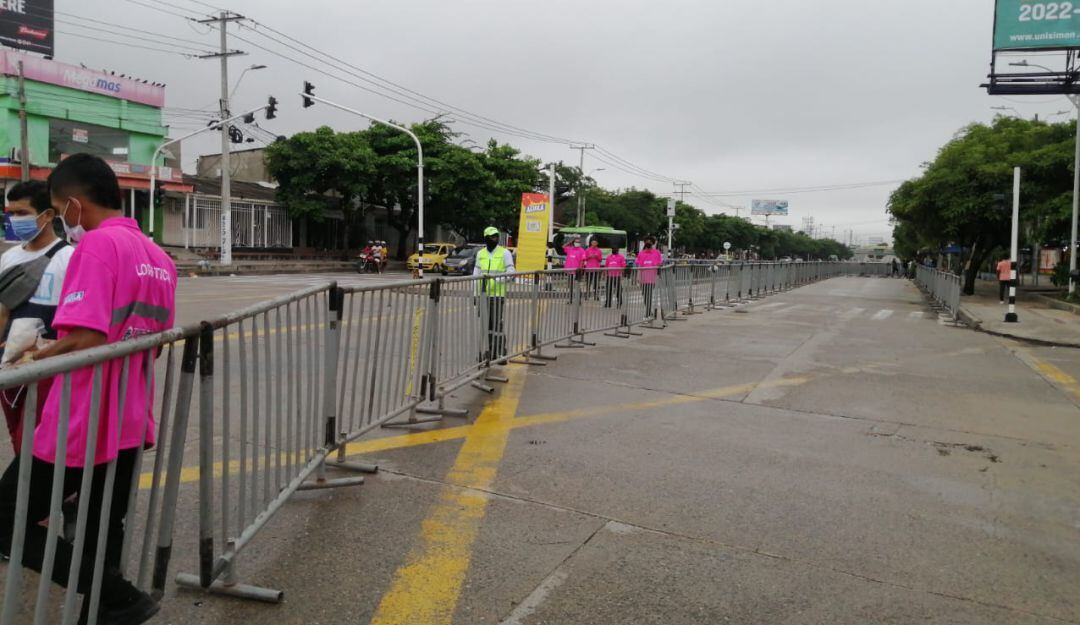 Cierre víal en la Murillo