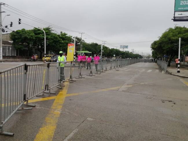 Cierre víal en la Murillo