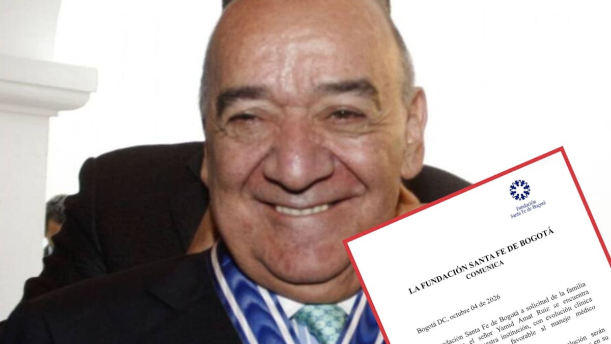 “Yamid Amat permanece hospitalizado y evoluciona favorablemente”: Fundación Santa Fe